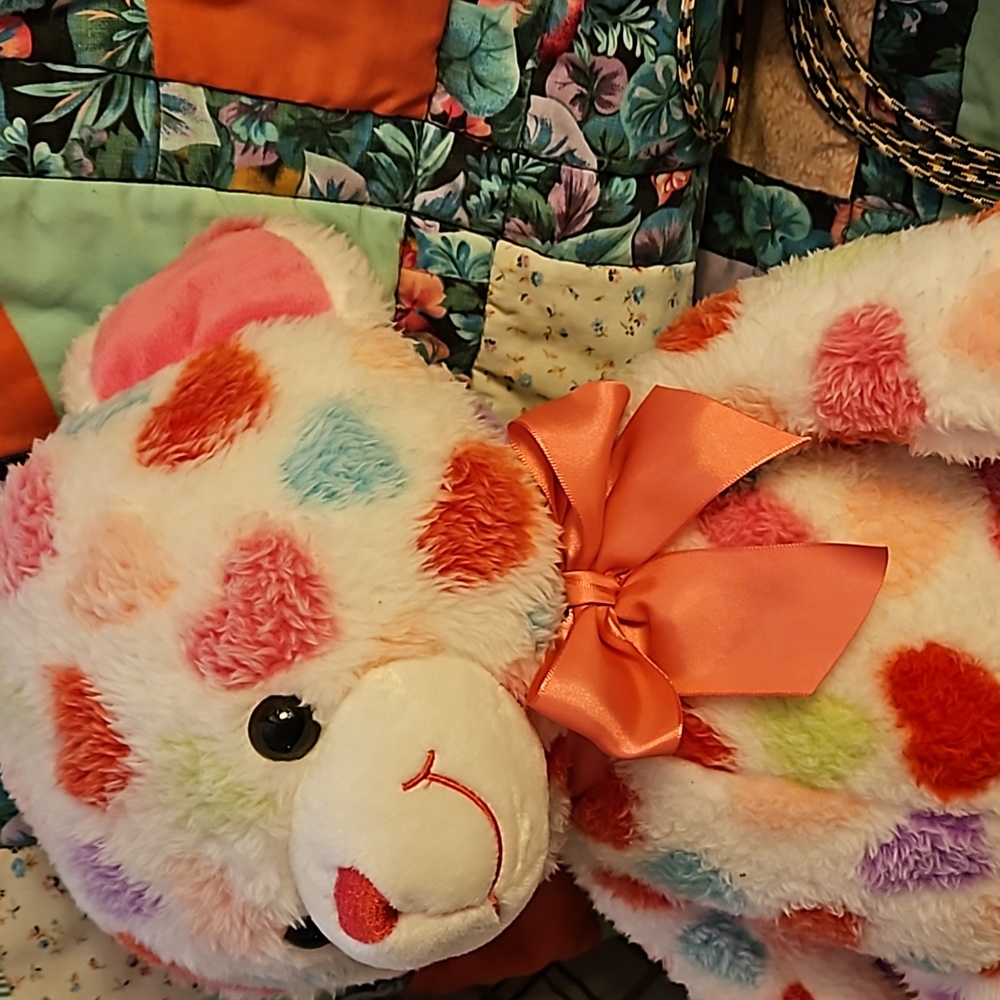 ❤️🎊Host Pick🎊❤️Teddy Bear Plush with hearts all over - Picture 11 of 11